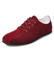 Men's Shoes Leather Outdoor / Office & Career Oxfords Outdoor / Office & Career Lace-up / Others Black / Blue / Burgundy