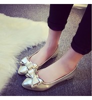 Women's ShoesFlat Heel Comfort/Pointed Toe Bowknot Flats Casual