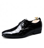 Men's Shoes Office & Career/Party & Evening/Casual Fashion Patent Leather Oxfords Shoes Black/Red 38-43