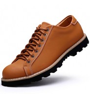 Men's Shoes Outdoor / Athletic / Casual Leather Oxfords Brown / Taupe