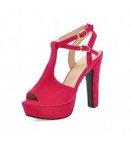 Women's Shoes Leatherette Stiletto Heel Peep Toe Sandals Wedding / Office & Career / Party