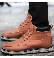 Shoes Outdoor / OfficeCareer / PartyEvening / Casual Synthetic Boots Black / Brown