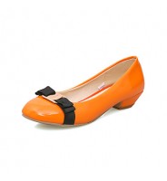 Women's Shoes Summer / Fall / Winter Comfort / Round Toe Heels Wedding / Dress Chunky Heel Bowknot / Split Joint