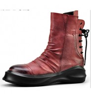 Shoes CasualBoots Black / Yellow / Burgundy