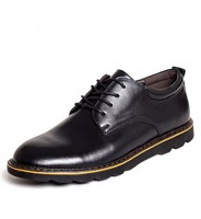 Men's Shoes Casual Leather Oxfords Black/Brown