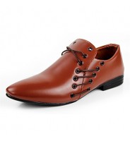 Men's Shoes Leatherette Dress / Party & Evening Oxfords Dress / Party & Evening Flat Heel Black / Brown / White