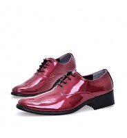 Men's Shoes Wedding / Party & Evening / Casual Oxfords Blue / Red / Orange / Burgundy