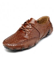 Men's Shoes Casual Leather Oxfords Black / Brown