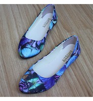 Women's ShoesFlat Heel Round Toe Flats Casual Black/Blue/Red